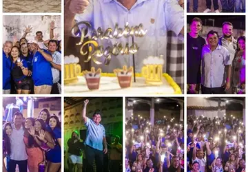 Prefeito Rogério Campos reúne amigos, familiares e lideranças políticas na festa do seu aniversário