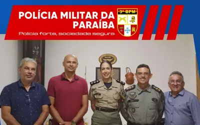 Polícia Militar e representantes da Prefeitura Municipal de Malta se reúnem para planejamento do São João 2024